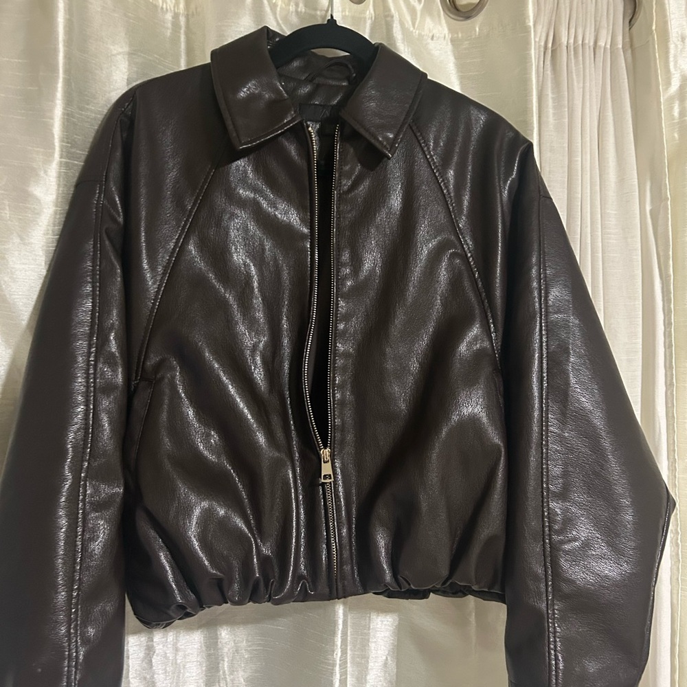 Women's Brown Leather Jacket